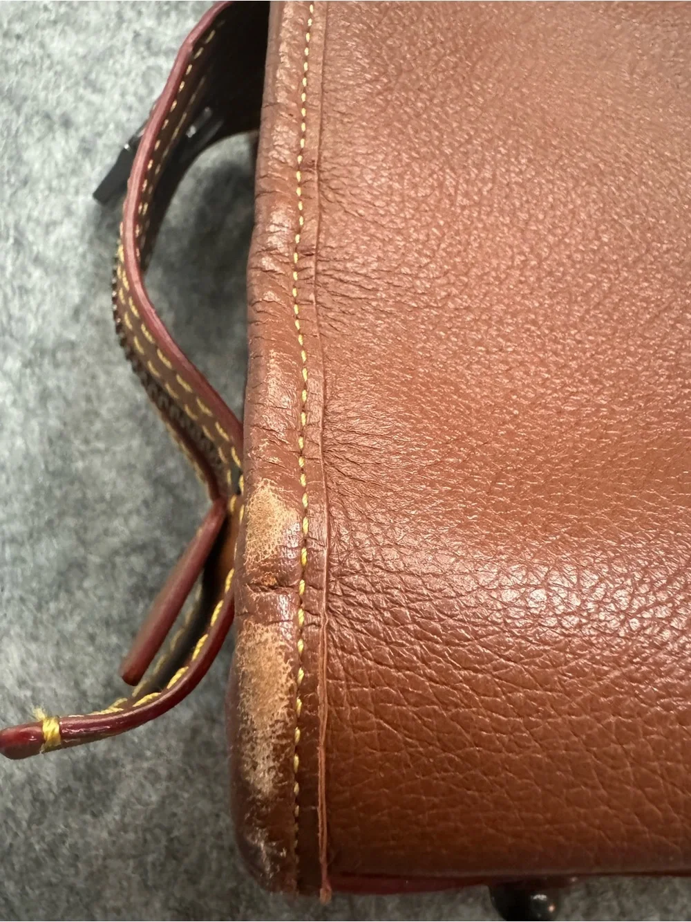 COACH 1941 Rogue 25 Pebble Leather Satchel Saddle Brown